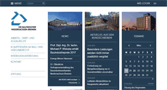 Desktop Screenshot of bauindustrie-nord.de